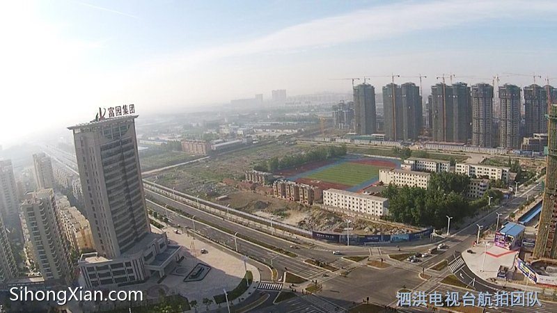 空中看泗洪系列圖片 泗洪城北全景 【泗洪電視臺航拍團隊】