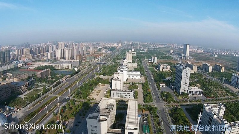 空中看泗洪系列圖片 泗洪城北全景 【泗洪電視臺航拍團隊】