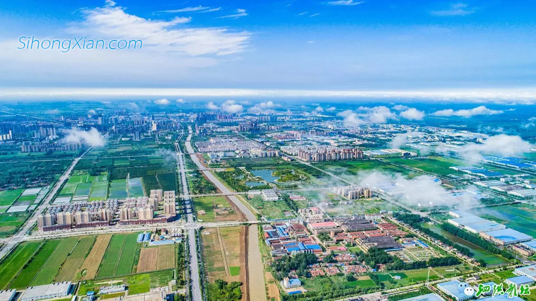 張連華作品:空中看泗洪